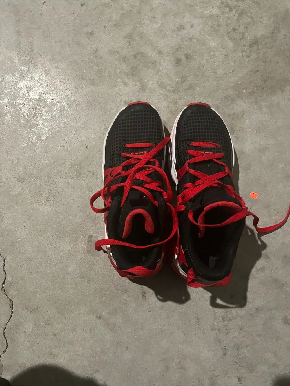 Nike Kids Black and Red Athletic Sneakers